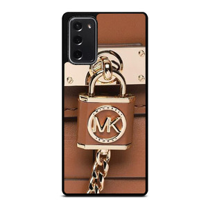 MICHAEL KORS LOGO MK PADLOCK BROWN Samsung Galaxy Note 20 Case Cover