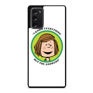 PEPPERMINT PATTY THE PEANUTS Samsung Galaxy Note 20 Case Cover