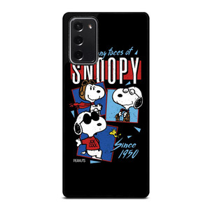 SNOOPY FACES THE PEANUTS CARTOON Samsung Galaxy Note 20 Case Cover
