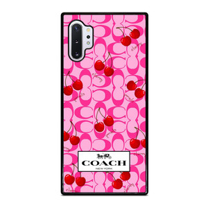 COACH NEW YORK LOGO CHERRY ICON Samsung Galaxy Note 10 Plus Case Cover