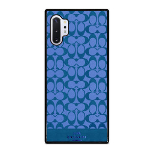 COACH NEW YORK LOGO PATTERN BLUE EMBLEM Samsung Galaxy Note 10 Plus Case Cover