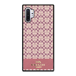 COACH NEW YORK LOGO PINK EMBLEM PATTERN Samsung Galaxy Note 10 Plus Case Cover