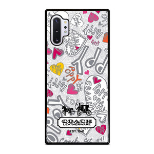 COACH NEW YORK LOGO POPPY COLORFUL Samsung Galaxy Note 10 Plus Case Cover