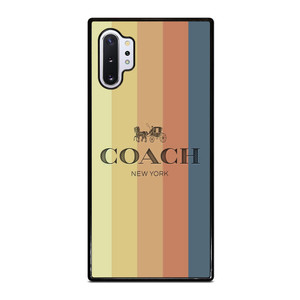 COACH NEW YORK LOGO STRIPES Samsung Galaxy Note 10 Plus Case Cover