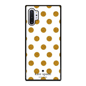KATE SPADE NEW YORK LOGO GOLDEN POLKADOTS Samsung Galaxy Note 10 Plus Case Cover