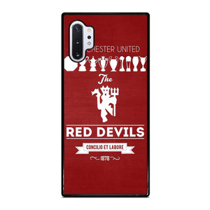 MANCHESTER UNITED FC LOGO FOOTBALL RED DEVILS Samsung Galaxy Note 10 Plus Case Cover