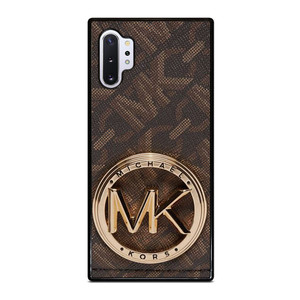 MICHAEL KORS LOGO MK BROWN WALLET Samsung Galaxy Note 10 Plus Case Cover