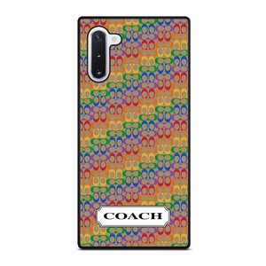 COACH NEW YORK LOGO PATTERN COLORFULI CONS Samsung Galaxy Note 10 Case Cover