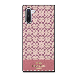 COACH NEW YORK LOGO PINK EMBLEM PATTERN Samsung Galaxy Note 10 Case Cover