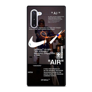 OFF-WHITE NIKE AIR JORDAN MICHAEL Samsung Galaxy Note 10 Case Cover