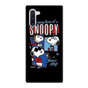 SNOOPY FACES THE PEANUTS CARTOON Samsung Galaxy Note 10 Case Cover SNOOPY FACES THE PEANUTS CARTOON Samsung Galaxy Note 10 Case Cover