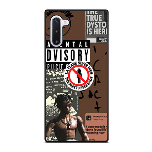TRAVIS SCOTT RAPPER PARENTAL ADVISORY Samsung Galaxy Note 10 Case Cover