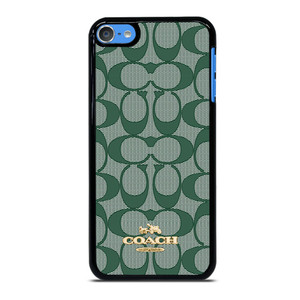 COACH NEW YORK LOGO GREEN ICONS iPod Touch 7 Case