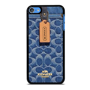 COACH NEW YORK LOGO JEANS BAG iPod Touch 7 Case