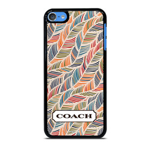 COACH NEW YORK LOGO MONOGRAM SEAMLESS PATTERN iPod Touch 7 Case