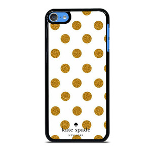KATE SPADE NEW YORK LOGO GOLDEN POLKADOTS iPod Touch 7 Case