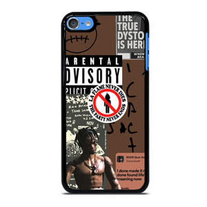 TRAVIS SCOTT RAPPER PARENTAL ADVISORY iPod Touch 7 Case