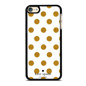 KATE SPADE NEW YORK LOGO GOLDEN POLKADOTS iPod Touch 6 Case