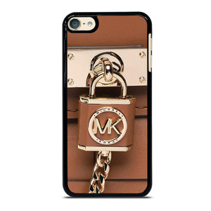 MICHAEL KORS LOGO MK PADLOCK BROWN iPod Touch 6 Case