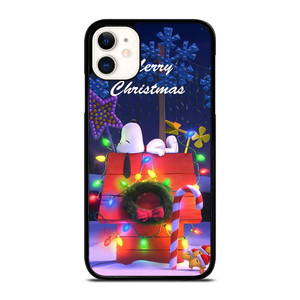 SNOOPY MERRY CHRISTMAS iPhone 11 Case Cover SNOOPY MERRY CHRISTMAS iPhone 11 Case Cover