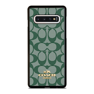 COACH NEW YORK LOGO GREEN ICONS Samsung Galaxy S10 Case Cover