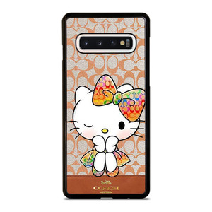 COACH NEW YORK LOGO HELLO KITTY Samsung Galaxy S10 Case Cover
