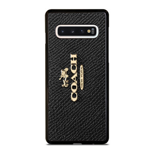 COACH NEW YORK LOGO ON BLACK WALLET Samsung Galaxy S10 Case Cover
