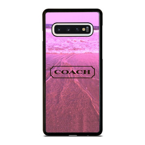 COACH NEW YORK LOGO PINK BEACH Samsung Galaxy S10 Case Cover