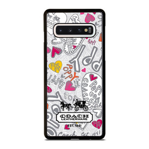 COACH NEW YORK LOGO POPPY COLORFUL Samsung Galaxy S10 Case Cover