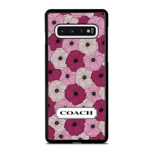 COACH NEW YORK LOGO PURPLE FLOWER Samsung Galaxy S10 Case Cover COACH NEW YORK LOGO PURPLE FLOWER Samsung Galaxy S10 Case Cover