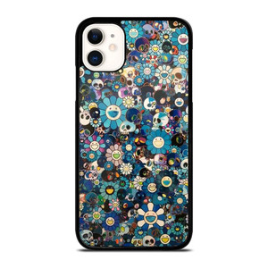 TAKASHI MURAKAMI FLOWERS SKULL iPhone 11 Case Cover