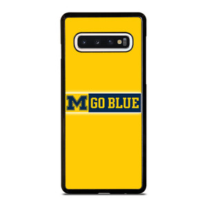 MICHIGAN WOLVERINES GO BLUE UNIVERSITY FOOTBALL LOGO Samsung Galaxy S10 Case Cover