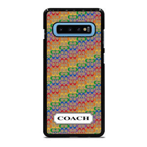 COACH NEW YORK LOGO PATTERN COLORFULI CONS Samsung Galaxy S10 Plus Case Cover