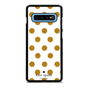KATE SPADE NEW YORK LOGO GOLDEN POLKADOTS Samsung Galaxy S10 Plus Case Cover