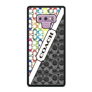 COACH NEW YORK LOGO COLORFULL BLACK ICON Samsung Galaxy Note 9 Case Cover