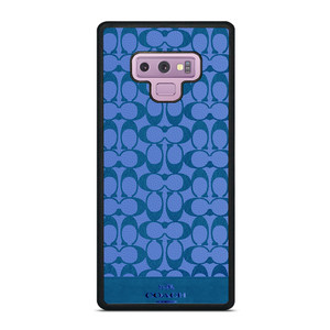 COACH NEW YORK LOGO PATTERN BLUE EMBLEM Samsung Galaxy Note 9 Case Cover