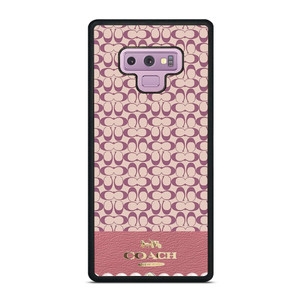 COACH NEW YORK LOGO PINK EMBLEM PATTERN Samsung Galaxy Note 9 Case Cover