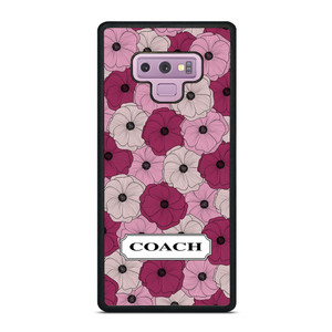 COACH NEW YORK LOGO PURPLE FLOWER Samsung Galaxy Note 9 Case Cover