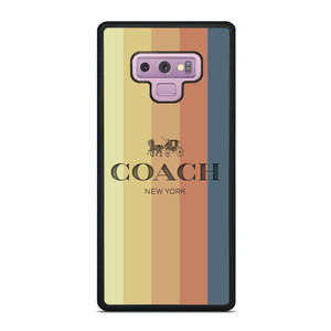COACH NEW YORK LOGO STRIPES Samsung Galaxy Note 9 Case Cover