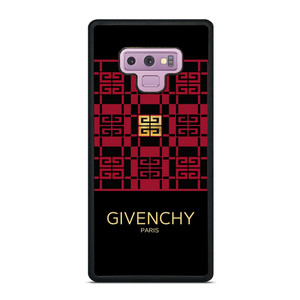 GIVENCHY PARIS LOGO RED GOLD Samsung Galaxy Note 9 Case Cover