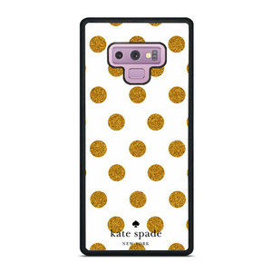 KATE SPADE NEW YORK LOGO GOLDEN POLKADOTS Samsung Galaxy Note 9 Case Cover