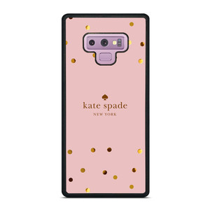 KATE SPADE NEW YORK LOGO PINK GOLDEN POLKADOTS Samsung Galaxy Note 9 Case Cover
