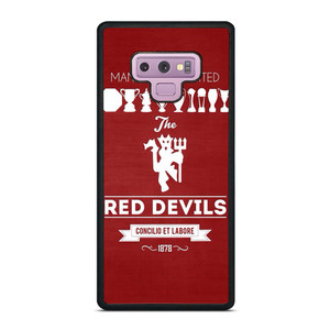 MANCHESTER UNITED FC LOGO FOOTBALL RED DEVILS Samsung Galaxy Note 9 Case Cover