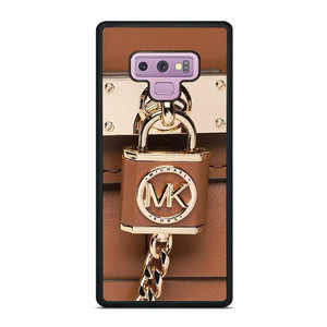 MICHAEL KORS LOGO MK PADLOCK BROWN Samsung Galaxy Note 9 Case Cover