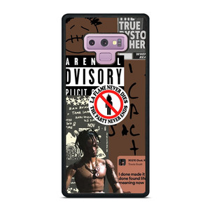 TRAVIS SCOTT RAPPER PARENTAL ADVISORY Samsung Galaxy Note 9 Case Cover