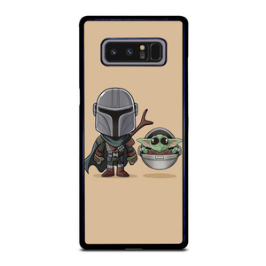 BABY YODA AND MANDALORIAN STAR WARS CUTE Samsung Galaxy Note 8 Case Cover