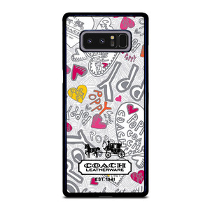 COACH NEW YORK LOGO POPPY COLORFUL Samsung Galaxy Note 8 Case Cover