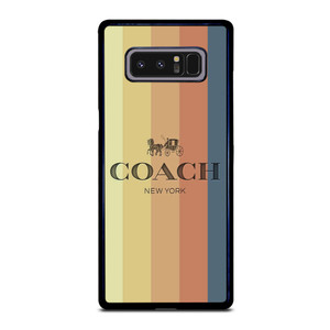COACH NEW YORK LOGO STRIPES Samsung Galaxy Note 8 Case Cover