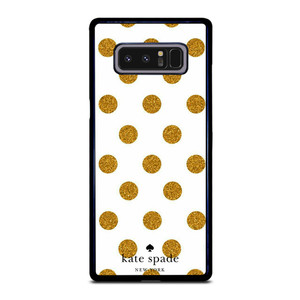 KATE SPADE NEW YORK LOGO GOLDEN POLKADOTS Samsung Galaxy Note 8 Case Cover