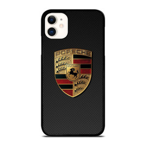 PORSCHE LOGO CARBON iPhone 11 Case Cover